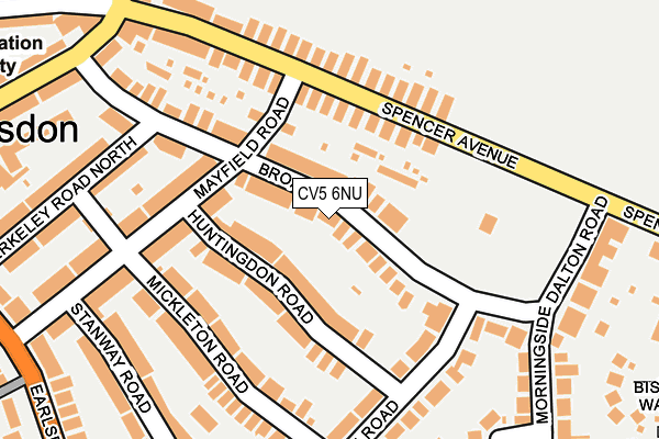 CV5 6NU map - OS OpenMap – Local (Ordnance Survey)