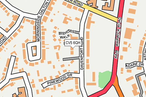 CV5 6QH map - OS OpenMap – Local (Ordnance Survey)