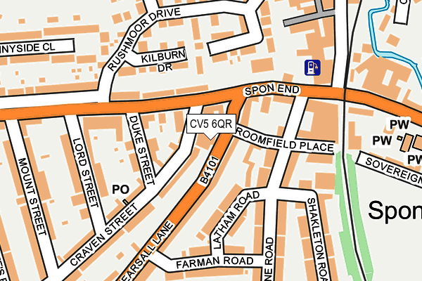 CV5 6QR map - OS OpenMap – Local (Ordnance Survey)