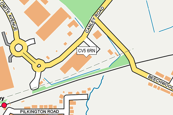 CV5 6RN map - OS OpenMap – Local (Ordnance Survey)