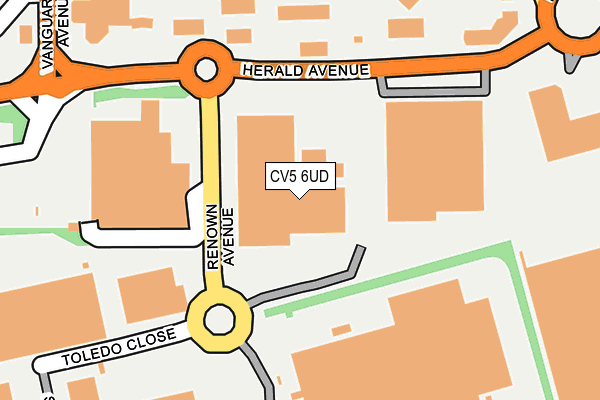 CV5 6UD map - OS OpenMap – Local (Ordnance Survey)