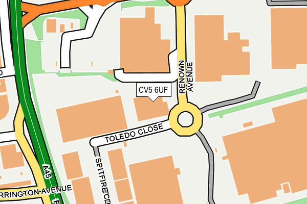 CV5 6UF map - OS OpenMap – Local (Ordnance Survey)