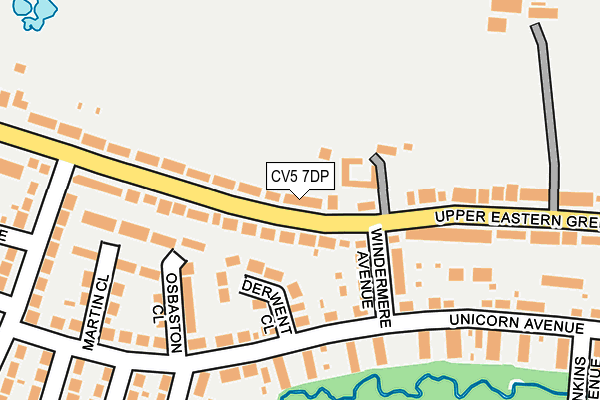 CV5 7DP map - OS OpenMap – Local (Ordnance Survey)