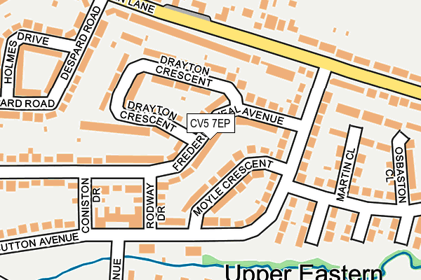 CV5 7EP map - OS OpenMap – Local (Ordnance Survey)