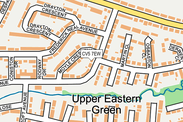 CV5 7EW map - OS OpenMap – Local (Ordnance Survey)