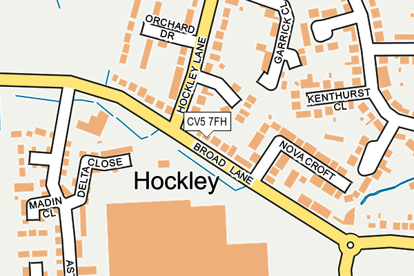 CV5 7FH map - OS OpenMap – Local (Ordnance Survey)
