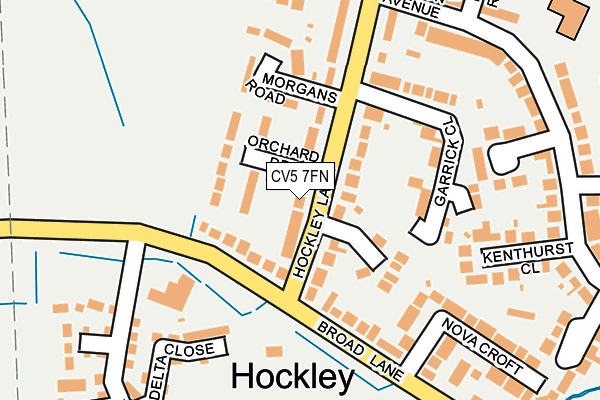 CV5 7FN map - OS OpenMap – Local (Ordnance Survey)