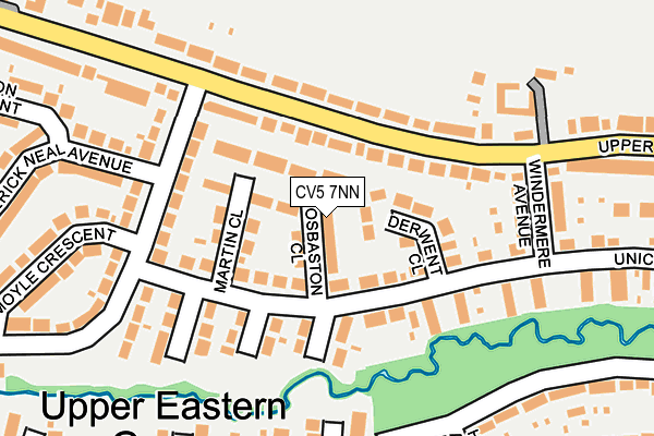 CV5 7NN map - OS OpenMap – Local (Ordnance Survey)
