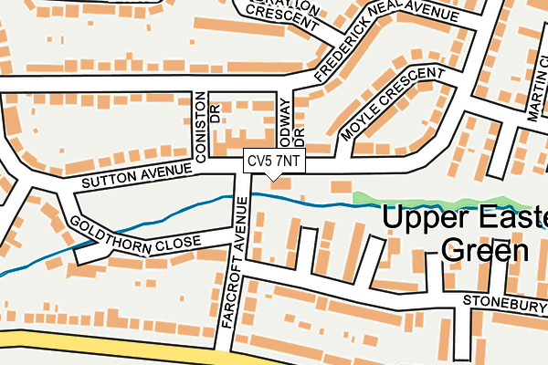 CV5 7NT map - OS OpenMap – Local (Ordnance Survey)