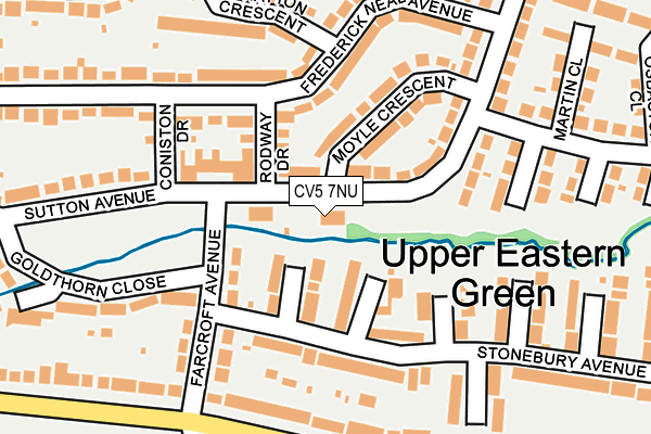 CV5 7NU map - OS OpenMap – Local (Ordnance Survey)