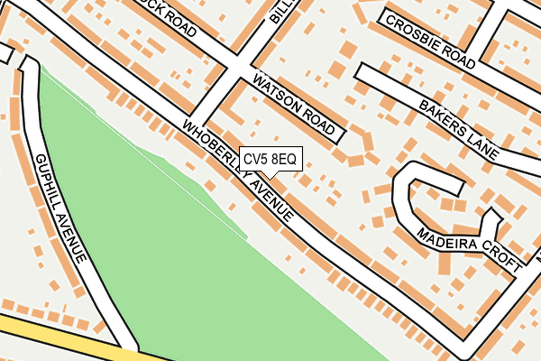 CV5 8EQ map - OS OpenMap – Local (Ordnance Survey)