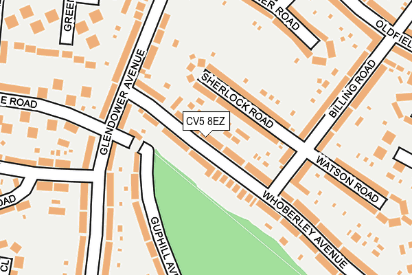CV5 8EZ map - OS OpenMap – Local (Ordnance Survey)