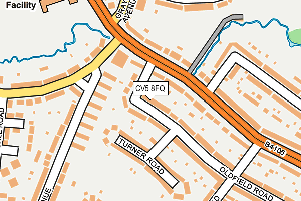 CV5 8FQ map - OS OpenMap – Local (Ordnance Survey)