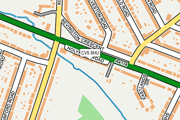 CV5 8HU map - OS OpenMap – Local (Ordnance Survey)
