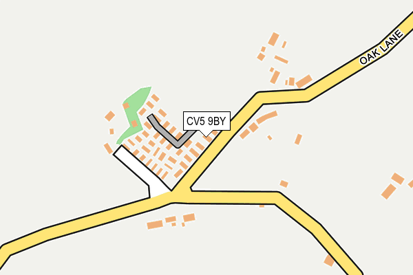 CV5 9BY map - OS OpenMap – Local (Ordnance Survey)
