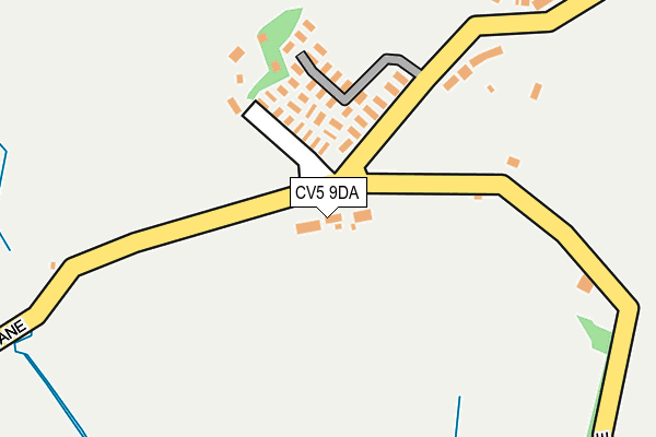 CV5 9DA map - OS OpenMap – Local (Ordnance Survey)