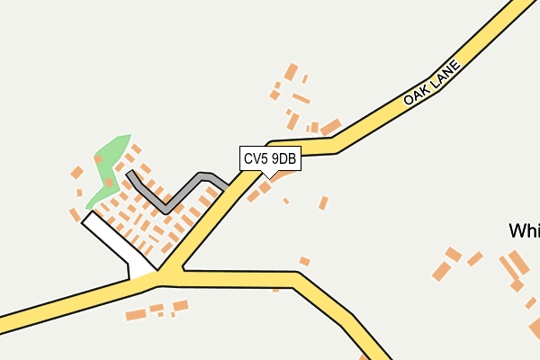 CV5 9DB map - OS OpenMap – Local (Ordnance Survey)