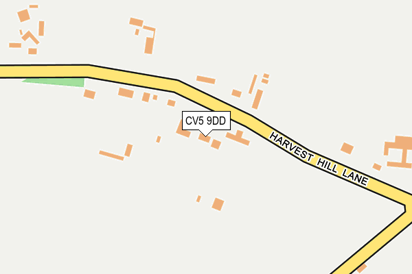 CV5 9DD map - OS OpenMap – Local (Ordnance Survey)