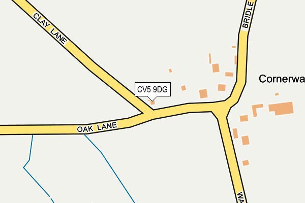 CV5 9DG map - OS OpenMap – Local (Ordnance Survey)