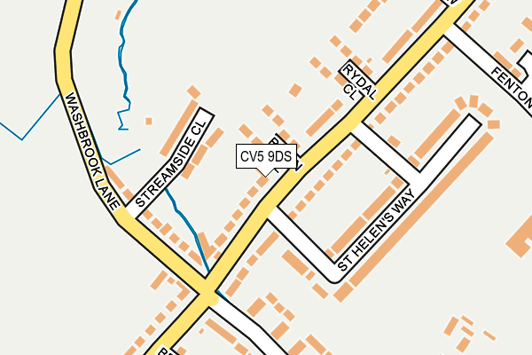 CV5 9DS map - OS OpenMap – Local (Ordnance Survey)