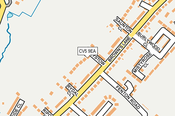 CV5 9EA map - OS OpenMap – Local (Ordnance Survey)