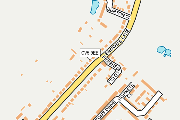 CV5 9EE map - OS OpenMap – Local (Ordnance Survey)