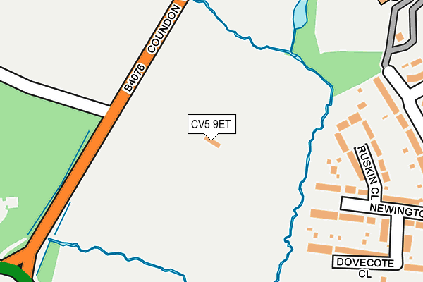 CV5 9ET map - OS OpenMap – Local (Ordnance Survey)