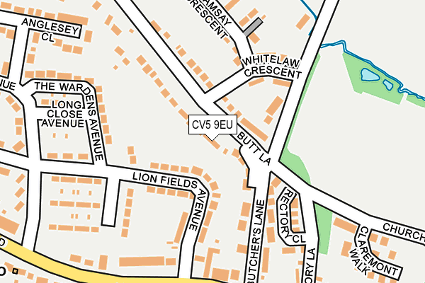 CV5 9EU map - OS OpenMap – Local (Ordnance Survey)
