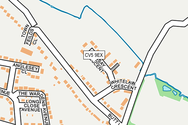 CV5 9EX map - OS OpenMap – Local (Ordnance Survey)