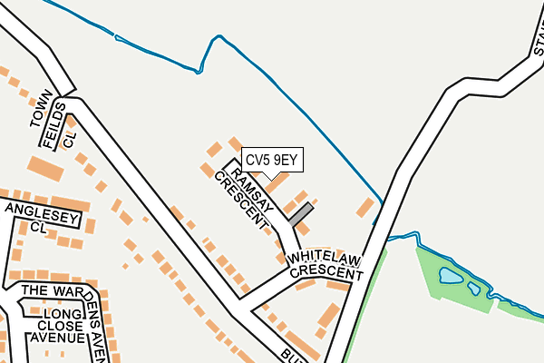 CV5 9EY map - OS OpenMap – Local (Ordnance Survey)