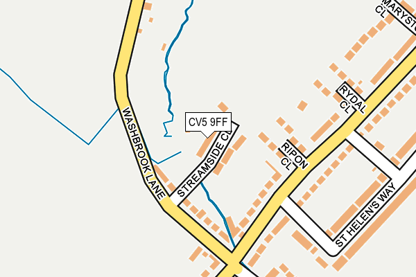 CV5 9FF map - OS OpenMap – Local (Ordnance Survey)