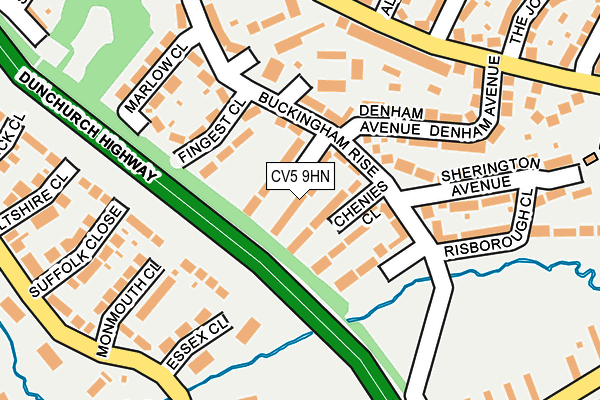 CV5 9HN map - OS OpenMap – Local (Ordnance Survey)