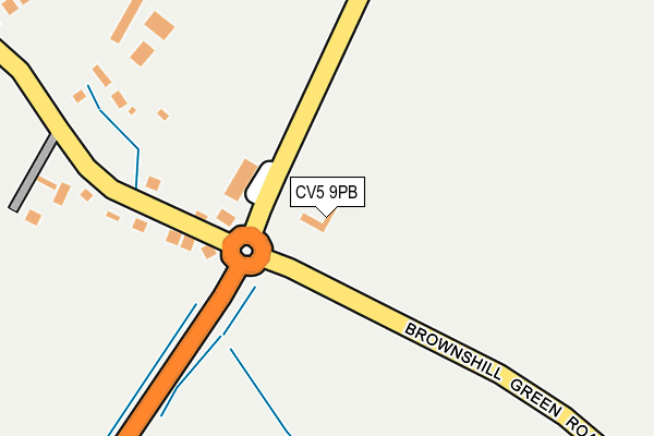 CV5 9PB map - OS OpenMap – Local (Ordnance Survey)