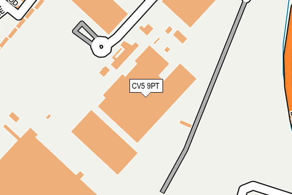 CV5 9PT map - OS OpenMap – Local (Ordnance Survey)
