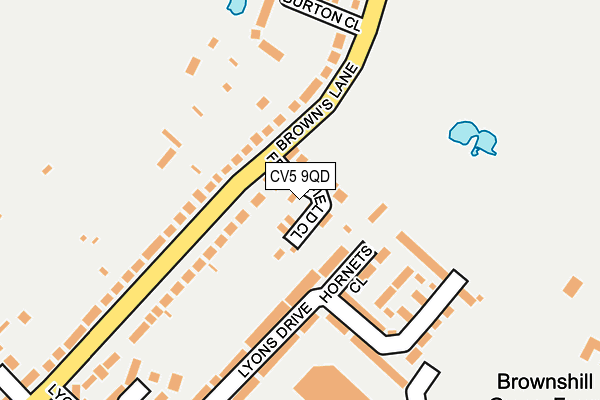 CV5 9QD map - OS OpenMap – Local (Ordnance Survey)