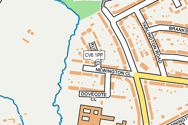 CV6 1PP map - OS OpenMap – Local (Ordnance Survey)