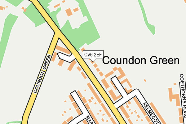 CV6 2EF map - OS OpenMap – Local (Ordnance Survey)