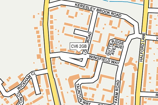 CV6 2GB map - OS OpenMap – Local (Ordnance Survey)