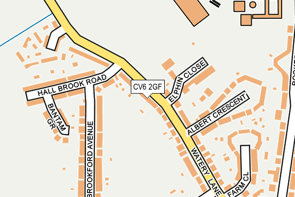 CV6 2GF map - OS OpenMap – Local (Ordnance Survey)
