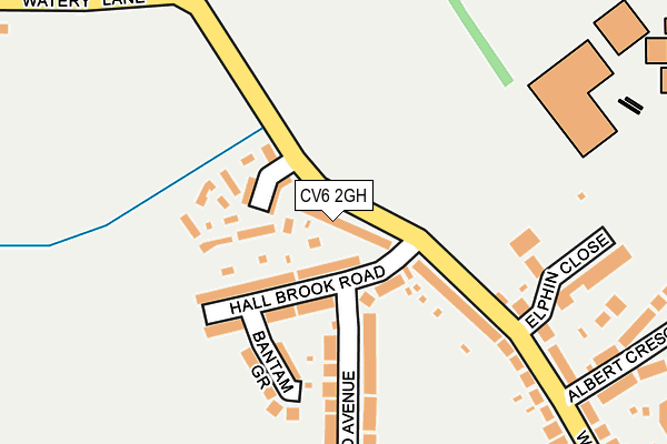 CV6 2GH map - OS OpenMap – Local (Ordnance Survey)