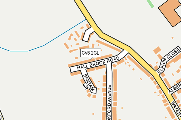 CV6 2GL map - OS OpenMap – Local (Ordnance Survey)