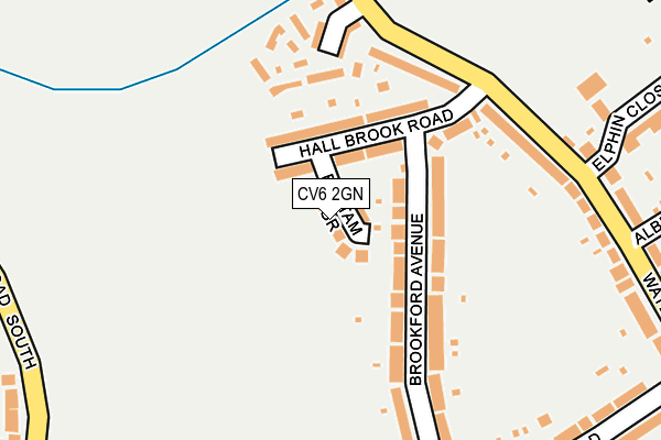 CV6 2GN map - OS OpenMap – Local (Ordnance Survey)