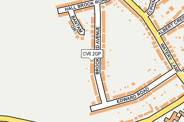 CV6 2GP map - OS OpenMap – Local (Ordnance Survey)