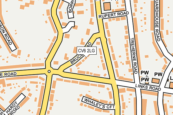 CV6 2LG map - OS OpenMap – Local (Ordnance Survey)