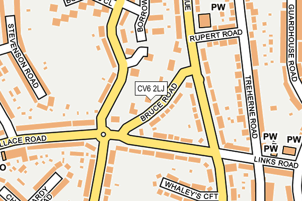 CV6 2LJ map - OS OpenMap – Local (Ordnance Survey)