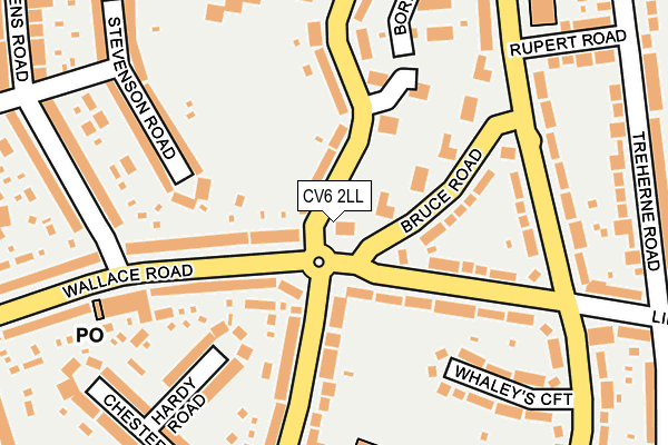 CV6 2LL map - OS OpenMap – Local (Ordnance Survey)