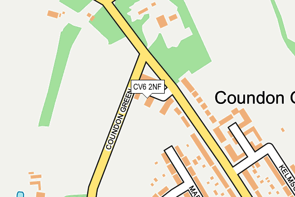 CV6 2NF map - OS OpenMap – Local (Ordnance Survey)