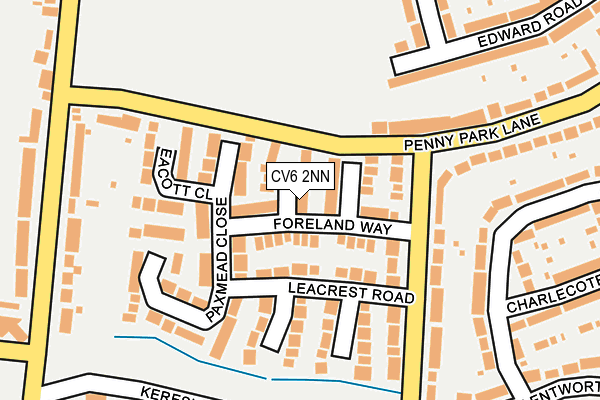 CV6 2NN map - OS OpenMap – Local (Ordnance Survey)