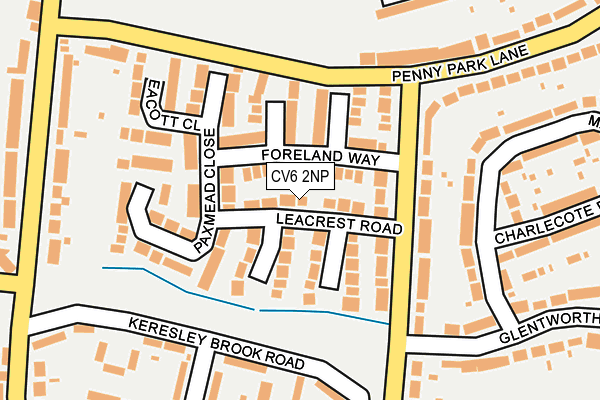 CV6 2NP map - OS OpenMap – Local (Ordnance Survey)