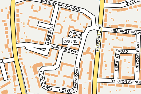 CV6 2NQ map - OS OpenMap – Local (Ordnance Survey)